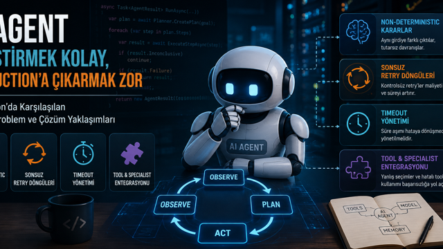 AI Agent Geliştirmek Kolay ama Production'a Çıkarmak Zor