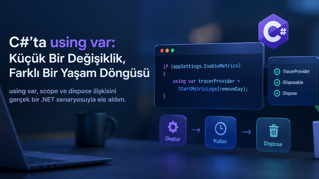 C#’ta using var: Küçük Bir Değişiklik, Farklı Bir Yaşam Döngüsü