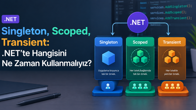 Singleton, Scoped, Transient: .NET'te Hangisini Ne Zaman Kullanmalıyız?