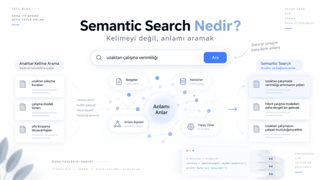 Semantic Search Nedir? Kelimeyi Değil, Anlamı Aramak