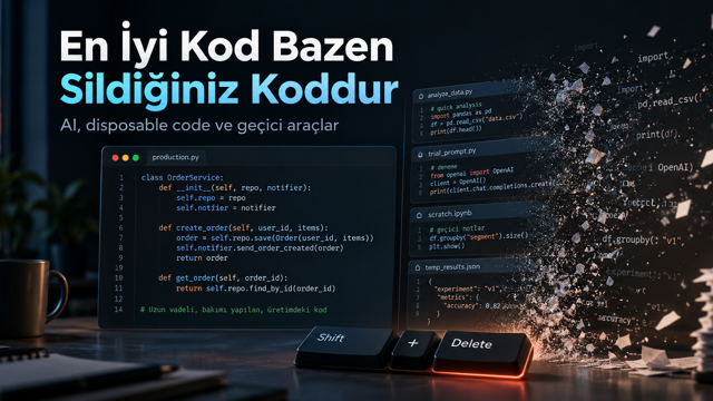 En İyi Kod Bazen Sildiğiniz Koddur